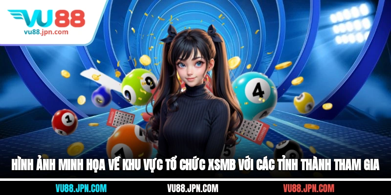 Hình ảnh minh họa về khu vực tổ chức XSMB với các tỉnh thành tham gia